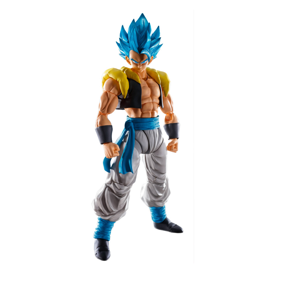 Gogeta Super Saiyan God figurine manga de combat articulée avec socle amovible