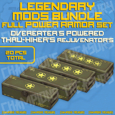 FALLOUT 76 [PC] LEGENDARY MODS ARMOR SET OVEREATER'S THRU-HIKER'S REJUVENATOR'S