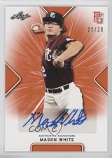 2021 Leaf Perfect Game National Showcase Orange 22/30 Mason White Auto 8d2