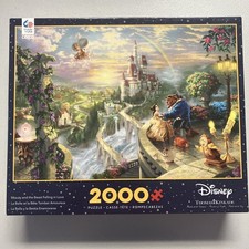 Ceaco Disney Thomas Kinkade 2000 Piece Jigsaw Puzzle Beauty and the Beast NEW   