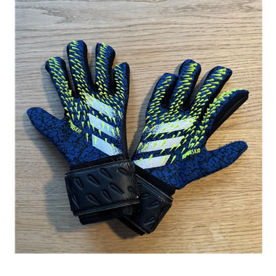 adidas Predator Torwarthandschuhe Gr. 7 URG 3.0 Latex Klett Blau/Schwarz/Gelb