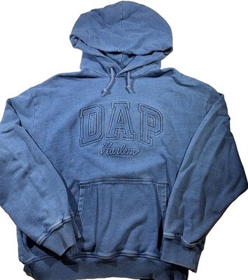 Gap x Dapper Dan Hoodie Mens Large Blue  Dap Harlem Limited Edition