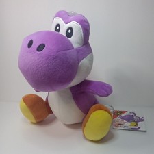 New With Tags Super Mario PURPLE YOSHI 8" Plush Toy Collectible Nintendo