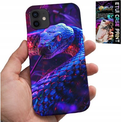 Hülle für iPhone 13 Mini - Schlange, Kobra, Klapperschlange, Hülle + Folie
