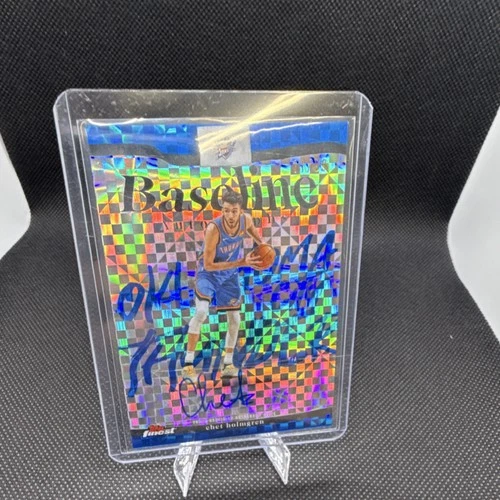 New Listing2025-26 Topps Finest Baseline Autographs Chet Holmgren Blue X-Fractor /99