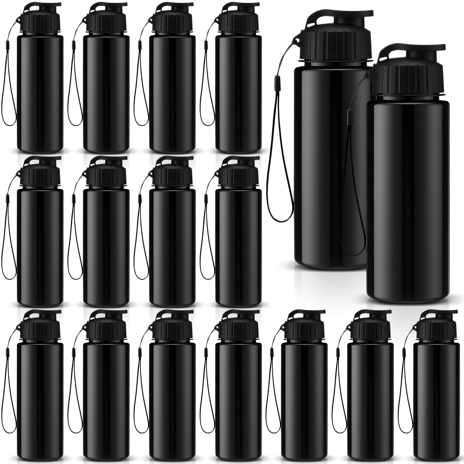 Bulk 17 Oz Plastic Water Bottles Bulk Gym Sports Adult...