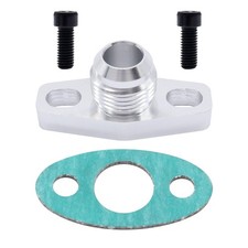 Racing Turbo Oil Return Drain Flange Adapter Kit Compatible With Garrett An10