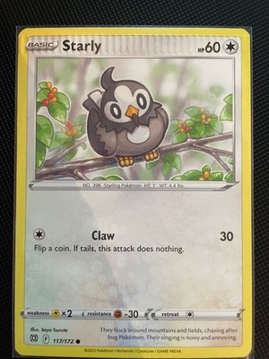 Starly 117/172 CRIMP ERROR Brilliant Stars Pokemon ENG