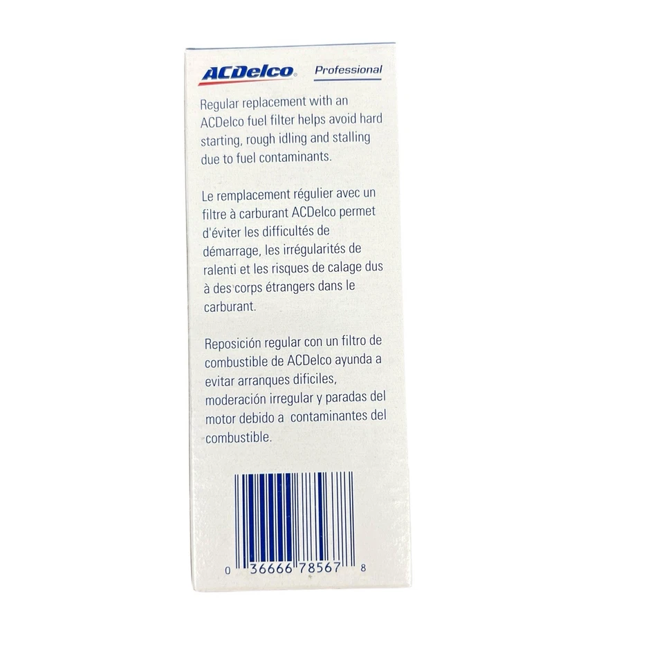 ACDelco GF652 GM 25171792 OEM NOS Kit de filtro de motor de gas combustible genuino Lote de 12 Foto 2 de 3