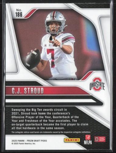 2025 Panini Prizm Draft Picks #186 C.J. Stroud - Bild 2 von 2