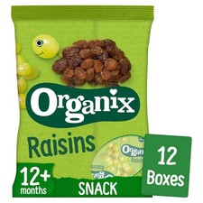 Organix Mini Organic Raisin Fruit Snack Boxes Multipack 168g - 3 Pack