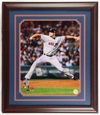 Jon Lester Signed Red Sox Custom Framed Photo Inscribed 
