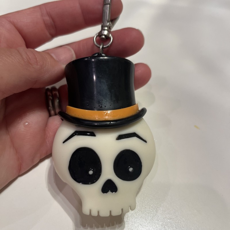 RARE Bath&Body Works Pocket Bac DAPPER SKULL Glow In The Dark Top Hat NWOT