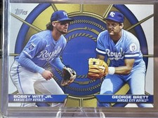 2025 Topps Dynamic Duos #DD-1 George Brett / Bobby Witt Jr.