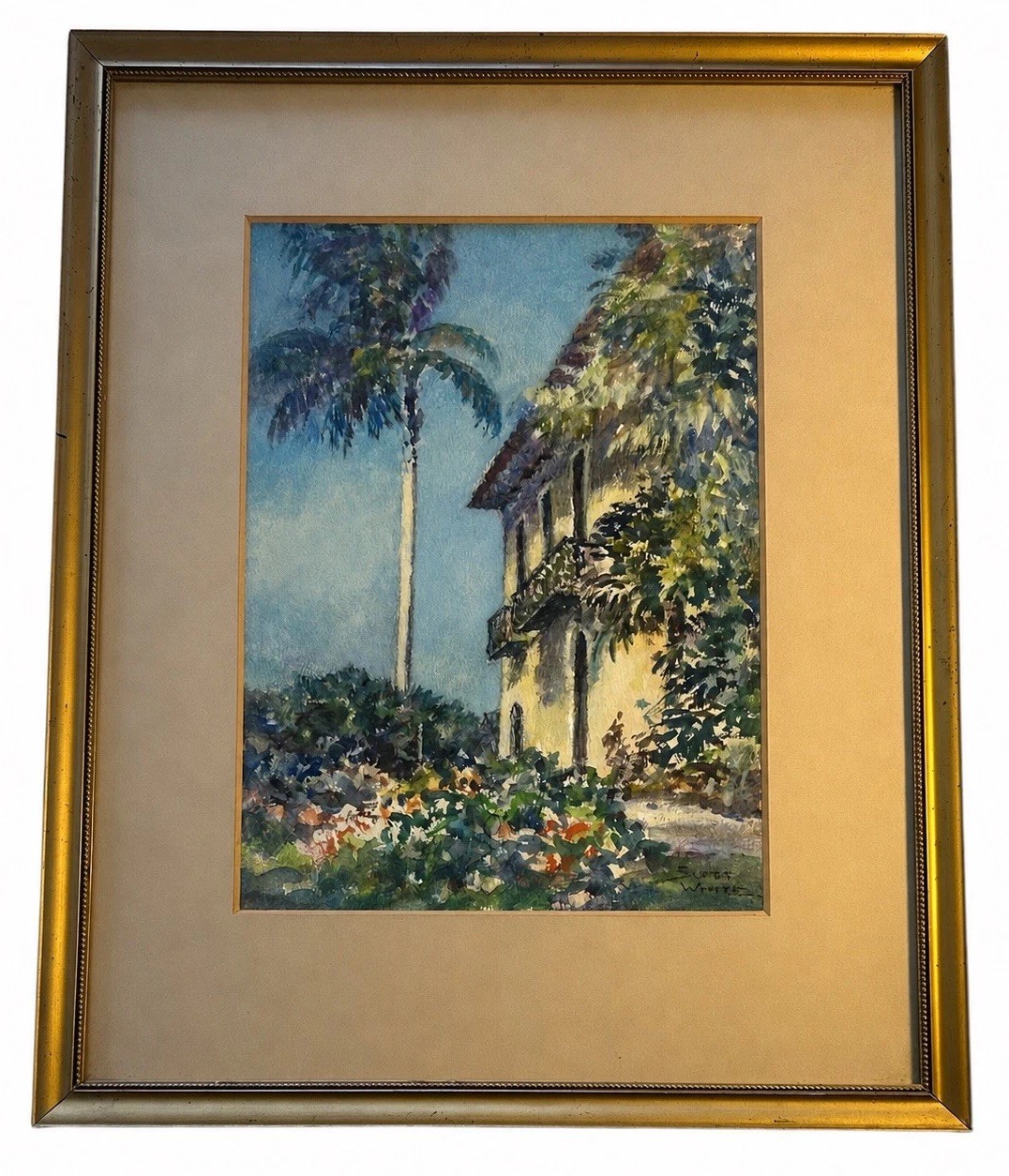 CLARENCE SCOTT WHITE (American 1872-1965) Original Impressionist Painting C.1920