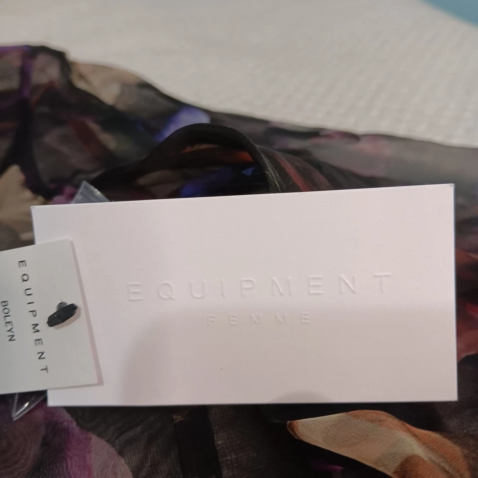 Blusa Mujer Boleyn Botón Frontal Floral Seda Transparente Negra S Regalo Gótico Foto 3 de 4