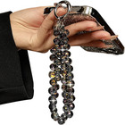 Beaded Phone Wrist Strap, Cellphone Lanyard Chain, Sparkling Wristlet Bracelet f