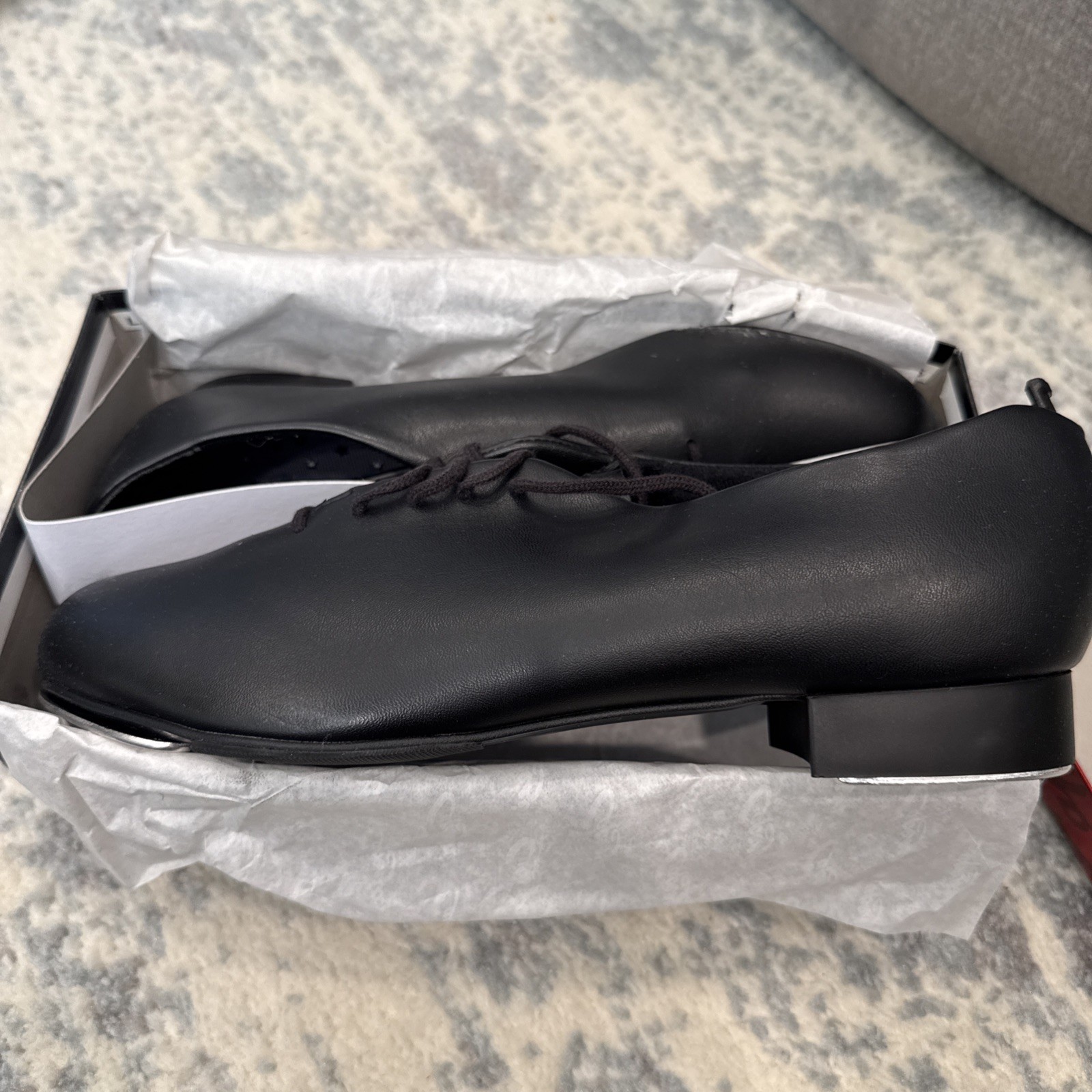 NIB Men’s Capezio 442 Black Lace up Tap Shoes Size 10.5 M