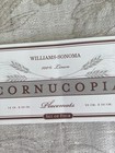 8 Williams Sonoma Placemats Cornucopia 100% Linen New w/Tags 14x20 Beige — photo 2