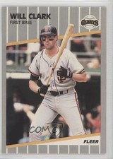 1989 Fleer Glossy Will Clark #325 0a2