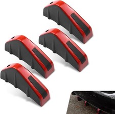 4 PCS Car Lower Bumper Lip Diffuser, Carbon Fiber Pattern Spoiler Fin
