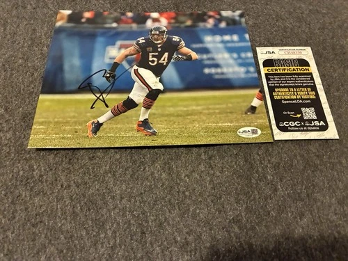 Brian Urlacher Signed 8x10 Photo Jsa Coa Chicago Bears Autograph