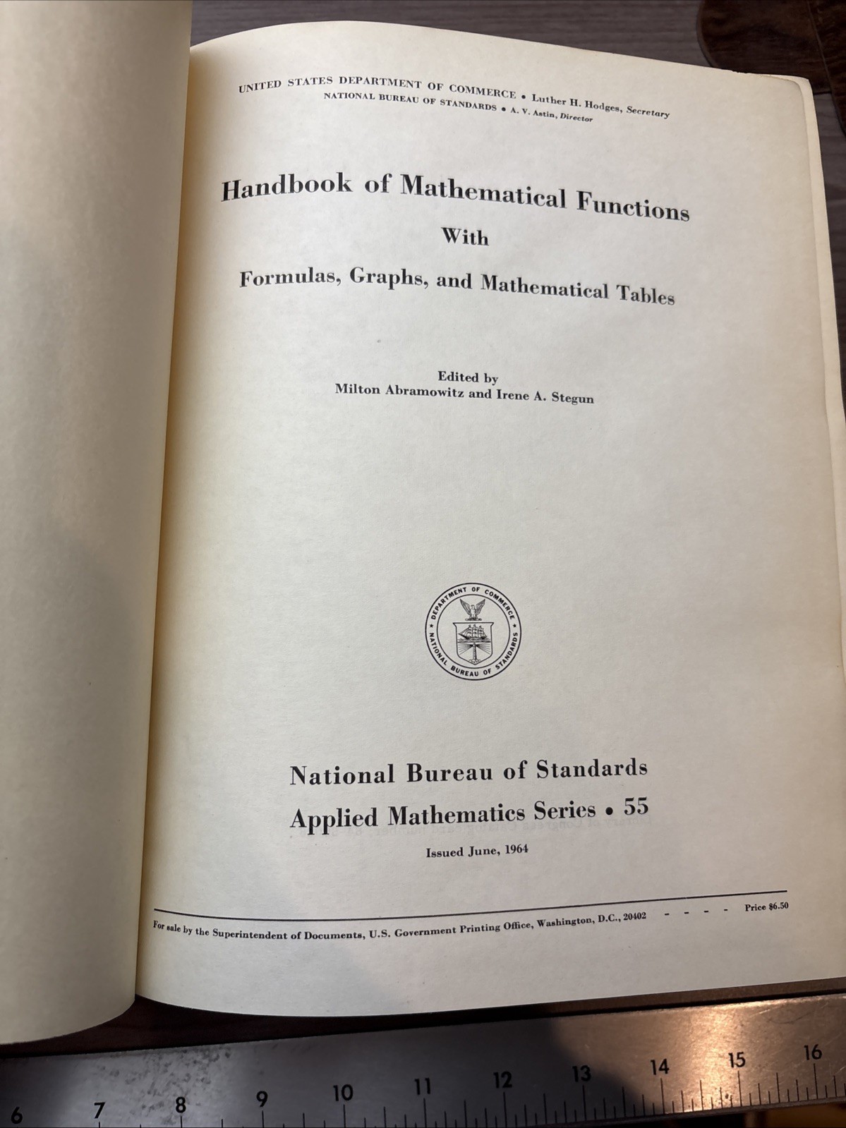 Math Function Books Handbook of Mathematical Functions With Formulas, Graphs and ...