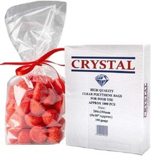 Crystal Plastic Polybags ALL SIZES