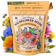 Wildflowers for Pollinators Mix – 2 oz Bulk Wildflower Seeds - 40,000+ Non-GM... 225.68 per gallon