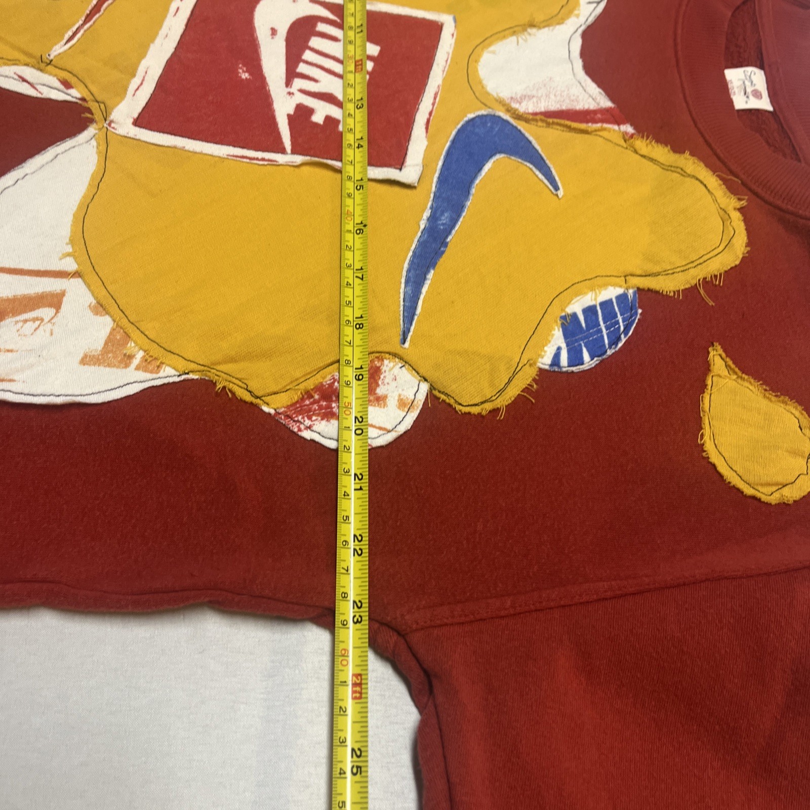 Nike Oversized Patchwork Deconstructed Pullover S… - image 3