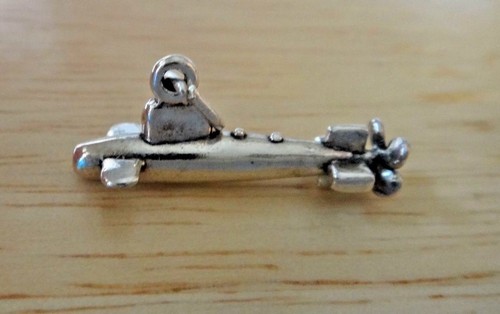 Dije submarino militar de plata de ley 3D 10x23x8 mm - Imagen 3 de 7