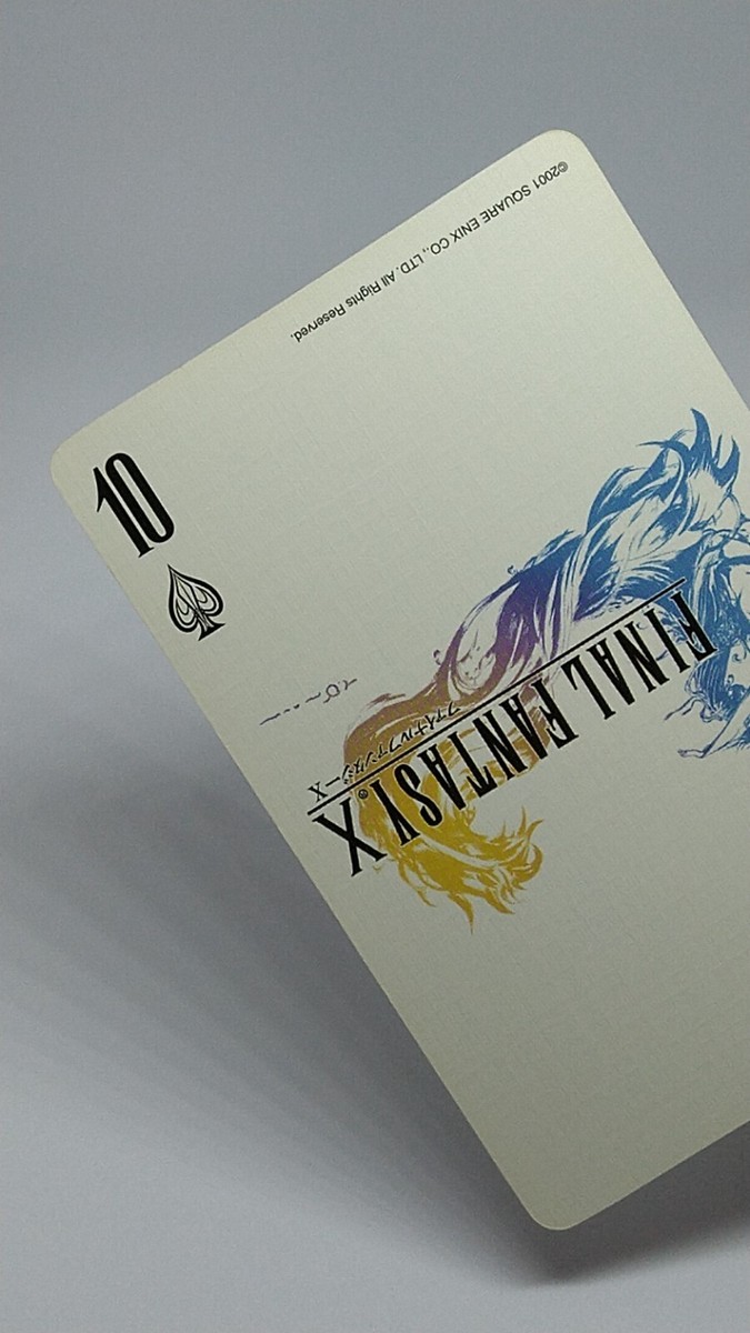 Final Fantasy 25th Anniversary Playing Cards Spade 10 Square