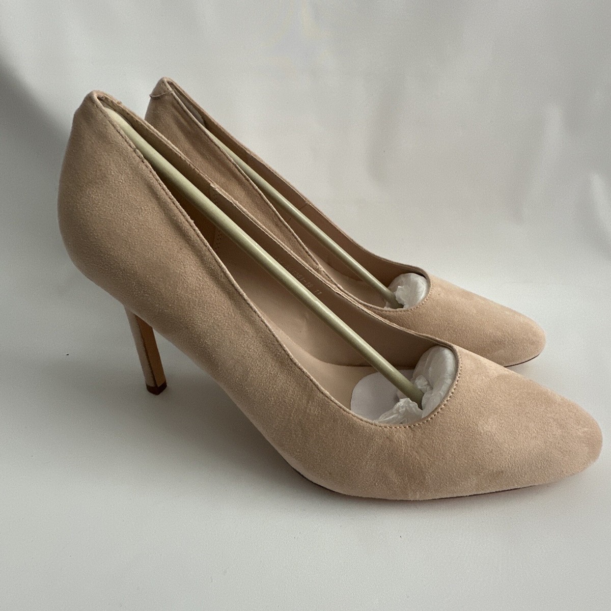 Reitoye Women Size 11 New Tan Suede Pointed Toe Stilettos High