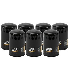 Wix Set of 7 Engine Motor Oil Filters For Buick Cadillac Chevrolet GMC FI