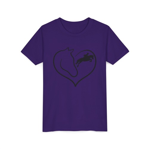 Equestrian Youth Tee, Horse Jumpers Shirt, Horse Lover Gift, Kids Short Sleeve - Picture 24 of 29