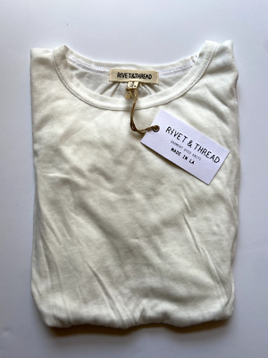 Rivet & Thread x J.Crew - Womens - Cotton Long Sleeve - High-Low (NWT) Ivory