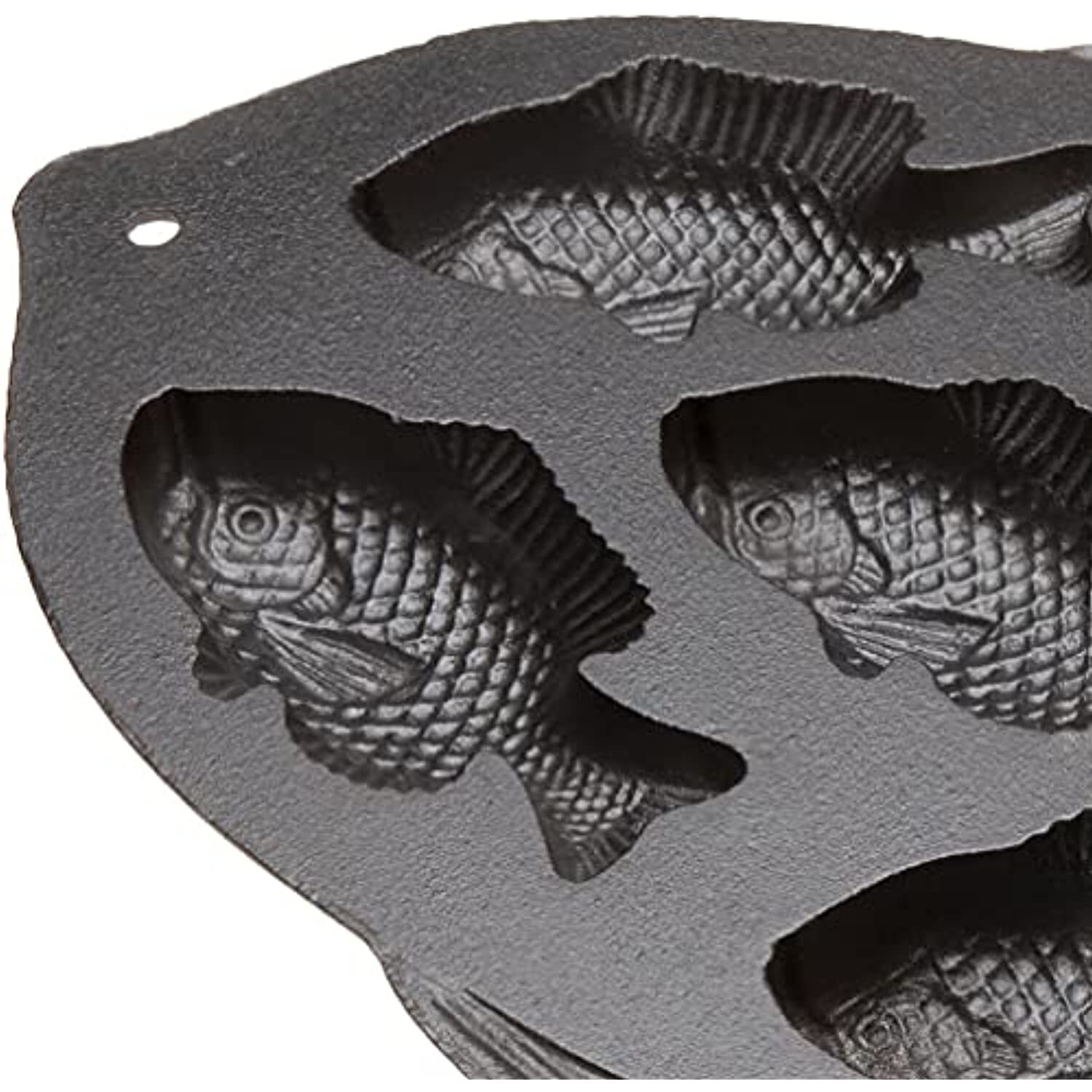 Old Mountain Pre Seasoned Cast Iron Fish Cornbread Pan 10145 for sale