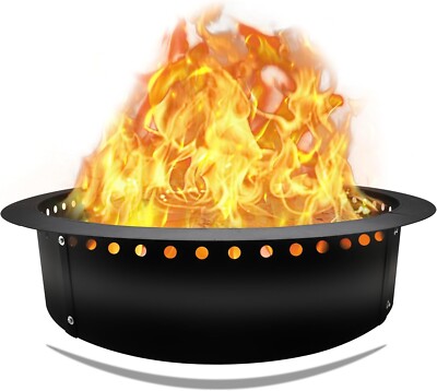 FEBTECH Smokeless Firepit Ring  45'' OD & 39'' ID for Outdoor Fire pits