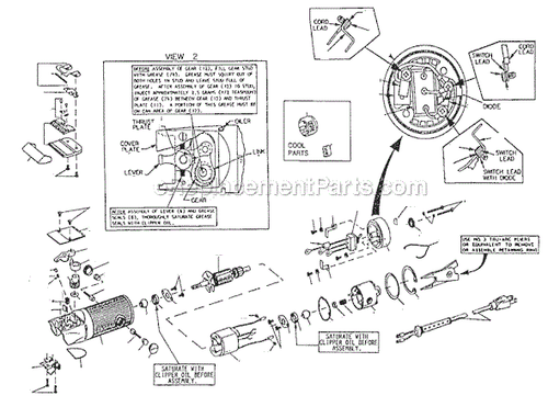 Parts for OSTER clippers CLASSIC 76 and A5, - Picture 11 of 12