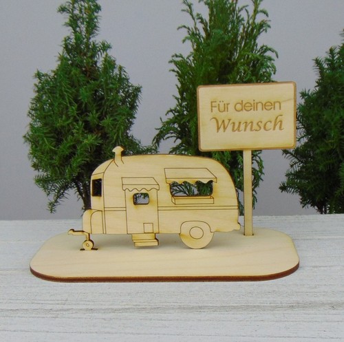 Geschenk für Camper Geld Gutschein Campingfreunde Wohnwagen Schilder Geburtstag - Picture 9 of 33