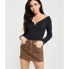 Abercrombie Zoe Natural Rise Vintage A-Line Skirt