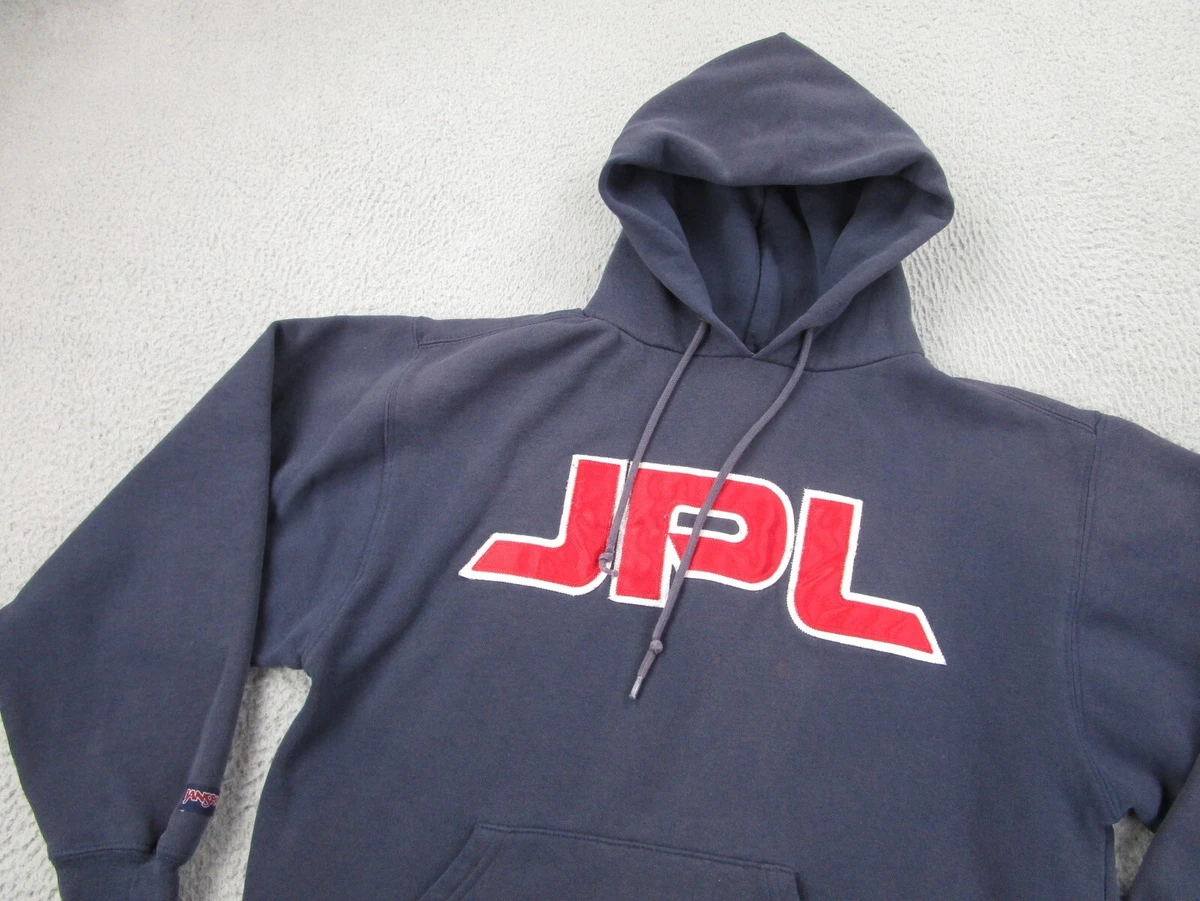 VINTAGE JPL Sweater Mens M Blue Hoodie Sweatshirt Jet Propulsion