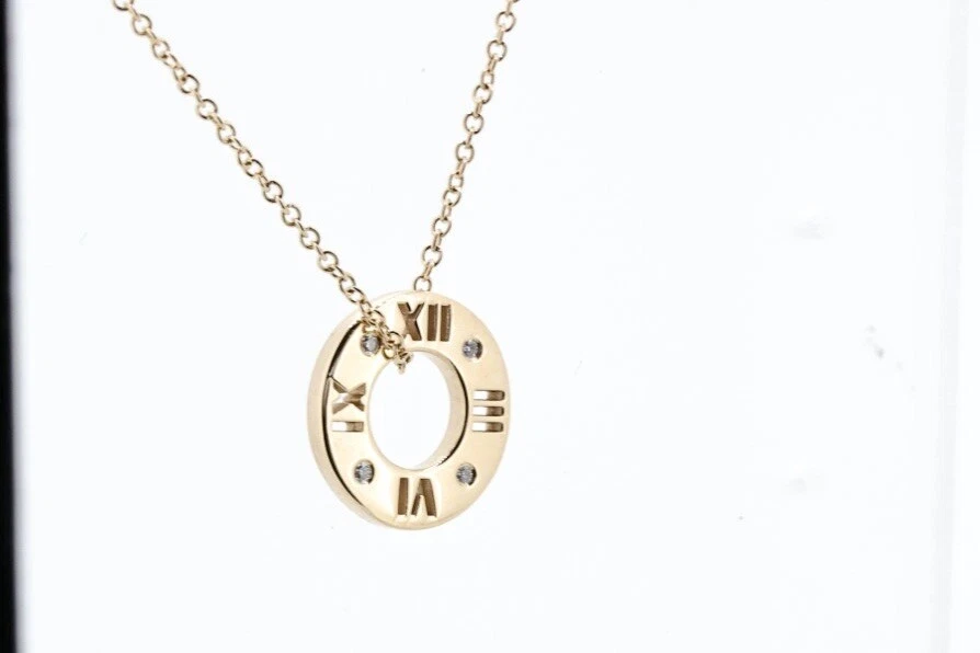 Tiffany atlas pierced pendant on sale necklace