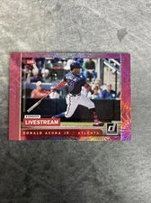 2021 Donruss Ronald Acuna Jr. Livestream Pink Fireworks! #LS5 - Braves PWE
