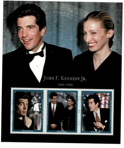 Guyana - 1999 - John F. Kennedy Jr. - Sheet Of 3 - MNH - 第 1/1 張圖片