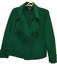 Gorgeous St John Emerald Green Cashmere Blnd Jacket Sz 6 