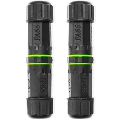 4-Pin Waterproof Cable Connector IP68 3.5-10mm Wire for Billboards 2-Pack