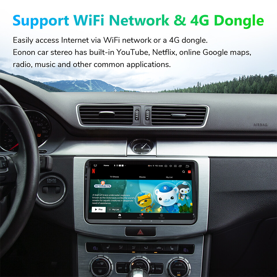 8Core Android 13 CarPlay Car Stereo for VW Passat Golf MK5 MK6 Jetta