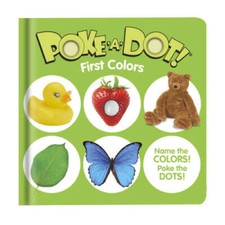 Melissa Doug Children s Book Poke-a-Dot: First Colors Board Book - GOOD