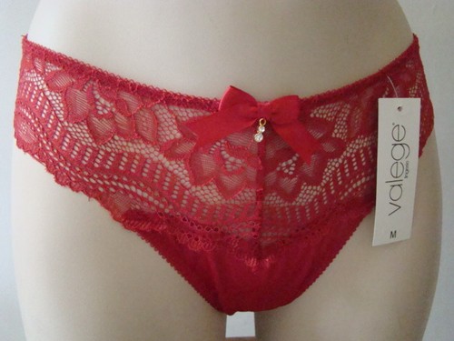 Nuevo Tanga VALEGE TALLA S Rojo Línea Punto Sexy